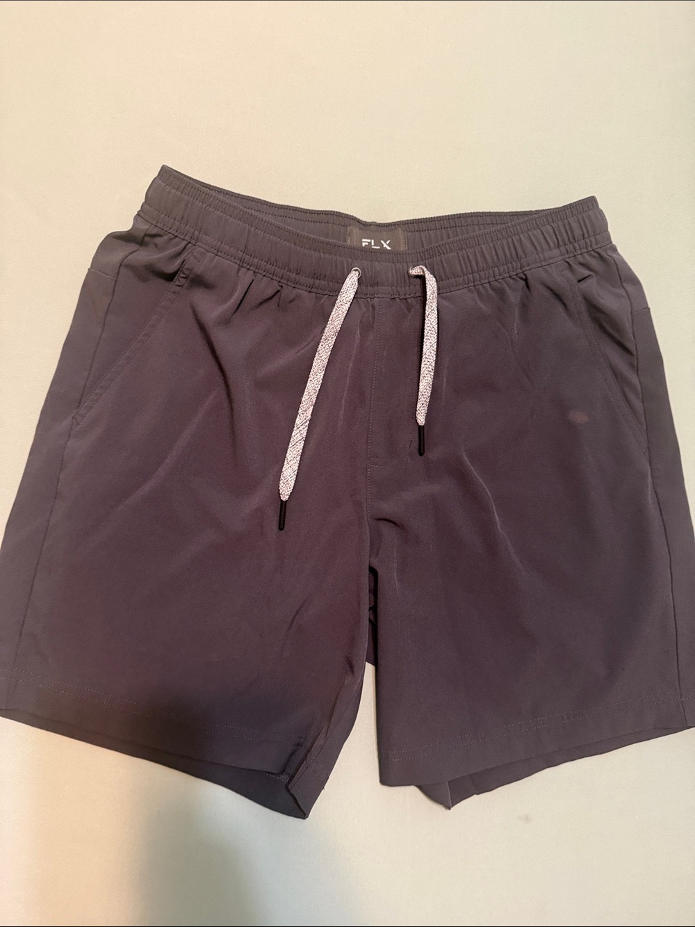 FLX Men's Charcoal Athletic Drawstring Shorts